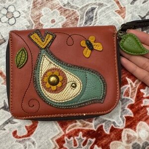 Chala Multicolor Women's Wallet with Bird Design